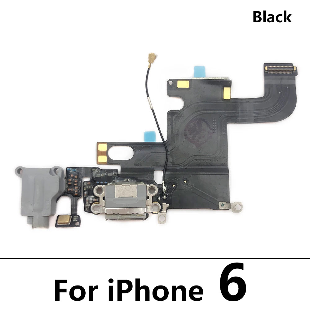 For Iphone 6 6S 7 8 Plus Dock Connector Micro USB Charger Charging Port Flex Cable Microphone Board Replacement Parts