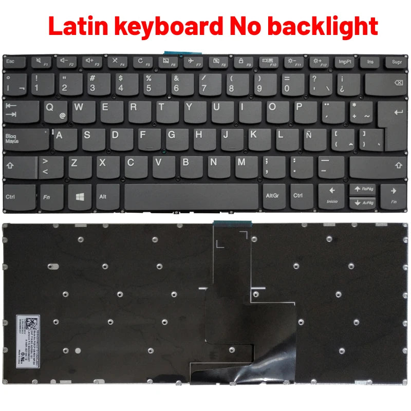 NEW Russian/US/UK/Spanish/Latin laptop keyboard for LENOVO IdeaPad 3-14ADA05 3-14ARE05 3-14IGL05 3-14IIL05