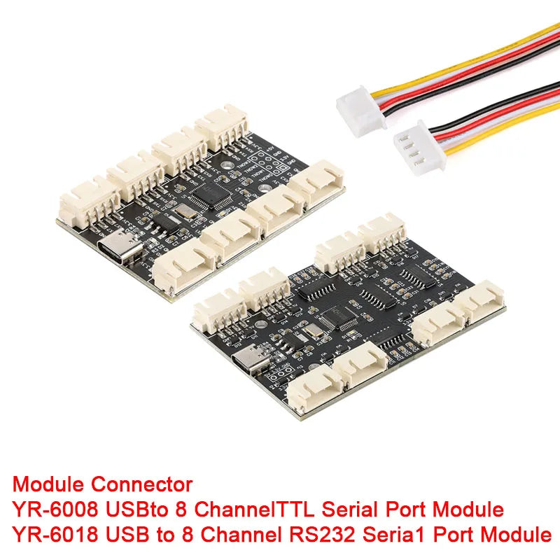 USB to 8 Channels Way TTL RS232 RS-232 Serial Port Module CH