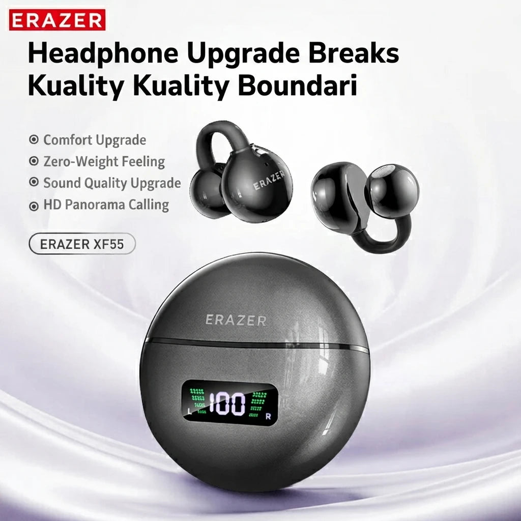 ERAZER XF55 OWS Ear Clip Bluetooth Earbuds AI Translator Ope