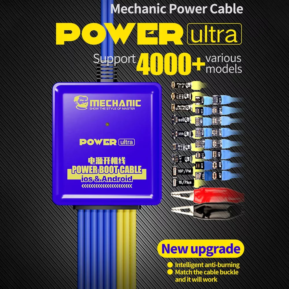 MECHANIC POWER Ultra Power Boot Cable for IPhone 6-17ProMax 