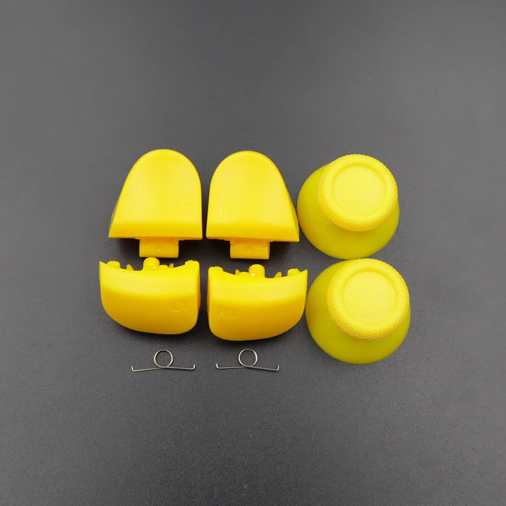 1Set BDM-030 Joystick Thumb Caps & R1 L1 R2 L2 Game Trigger Buttons with Spring for PS5 V3.0 Controller Replace Part