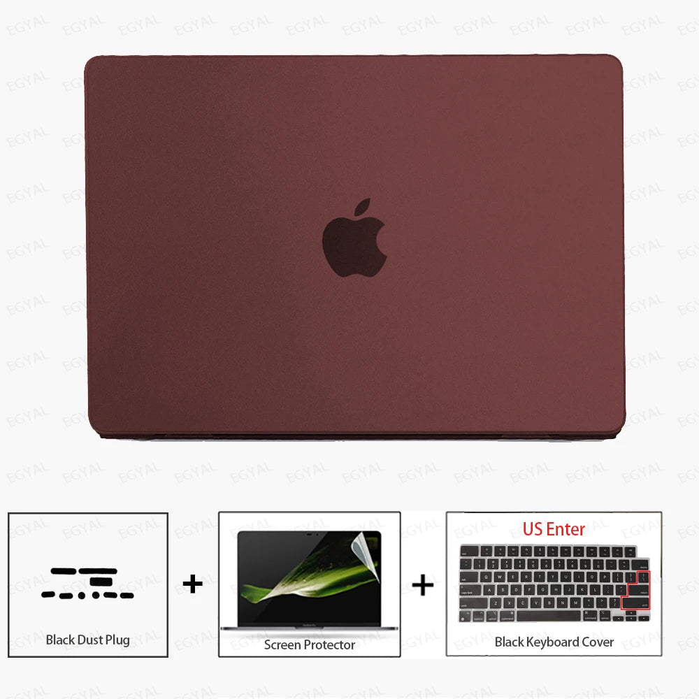 Laptop Case for MacBook Pro 14 2026 Model A3426 Ultra-thin Case & Dust Plug & Screen Film & Keyboard Cover M5 Max Pro 14 A3427