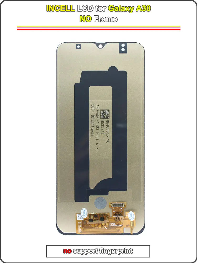 AMOLED LCD for Samsung Galaxy A30 LCD Display Touch Screen Digitizer Assembly for Samsung A30 A305F A305G Phone LCD with Frame