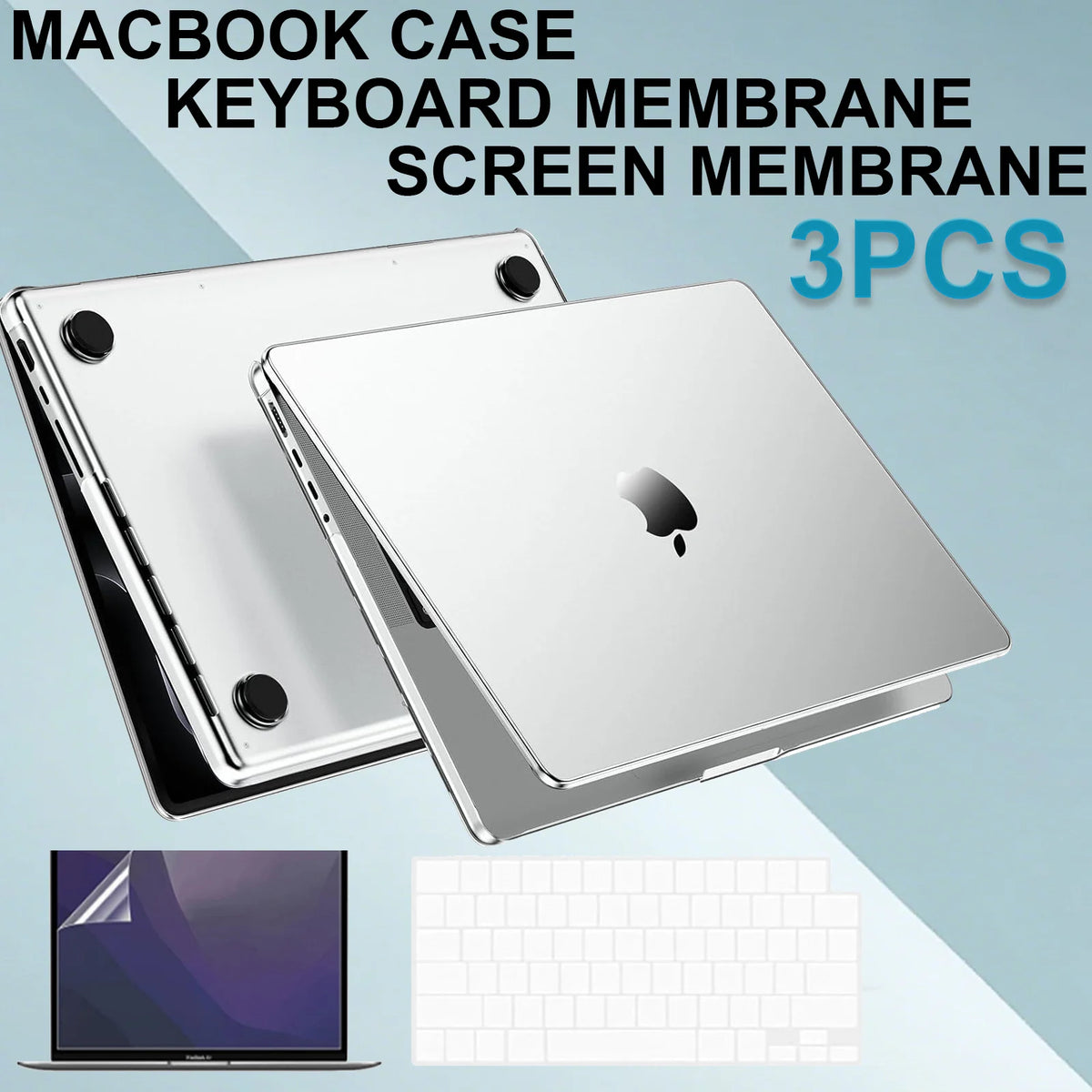 For MacBook Pro 14/16 inch Pro/Max Case M5M4M3M2M1 Same As Bare-MacBook Protective Hard Shell +Keyboard Cover+Screen Protector