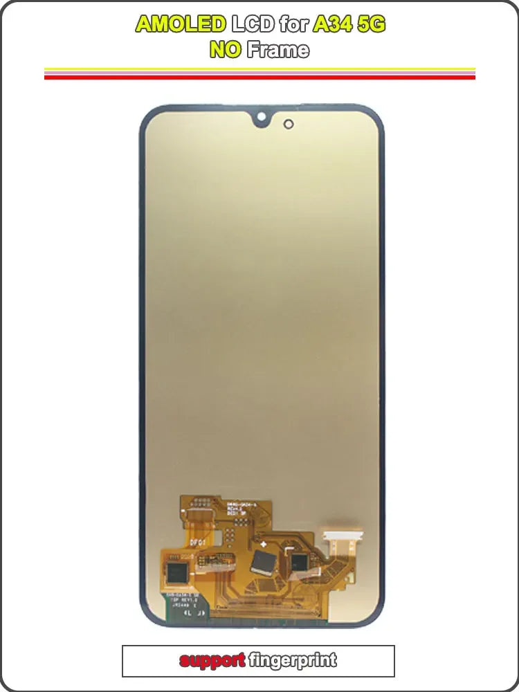 New Replacement for Samsung Galaxy A34 5G LCD Display Suitable for A34 5G A346E A346B A346M Mobile Phone LCD Screen Touch Screen