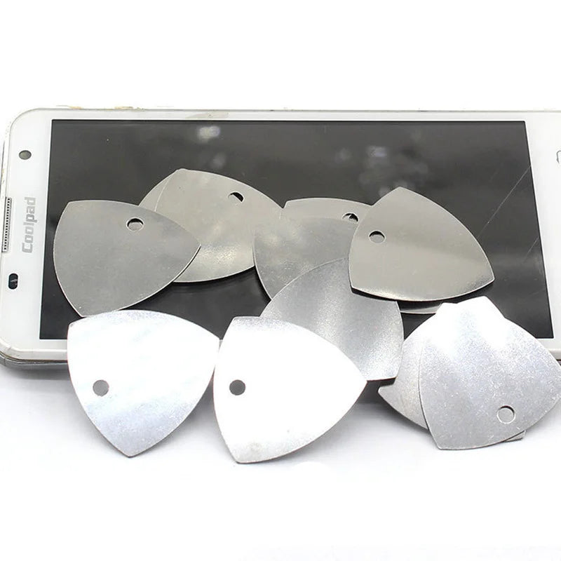 10/20/50PCS Metal Phone Opening Tools Metal Guitar Picks Pry