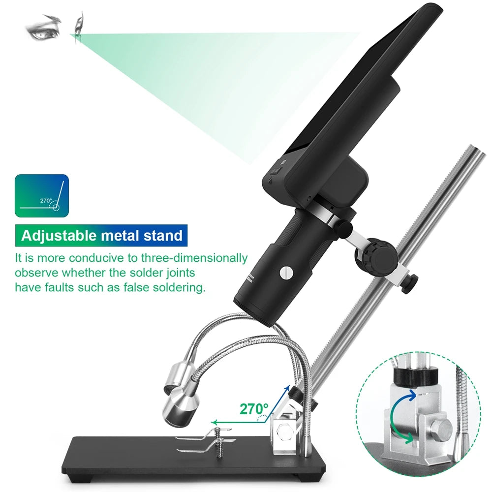 Andonstar AD209 10.1 inch Digital Microscope 1080P Adjustabl