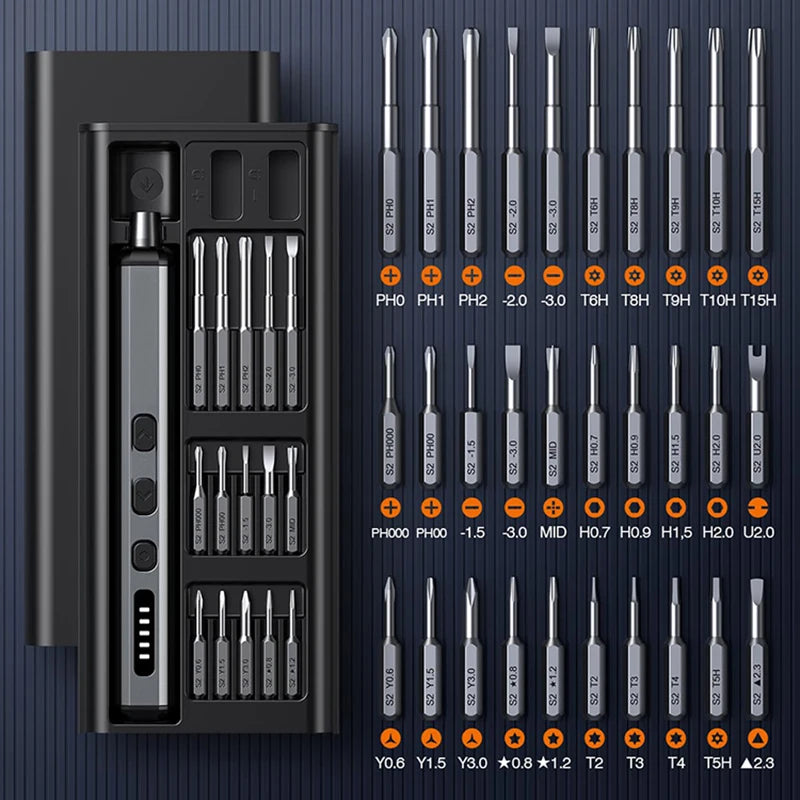 Electric Screwdriver Set Precision Power Tool Kit Rechargeab