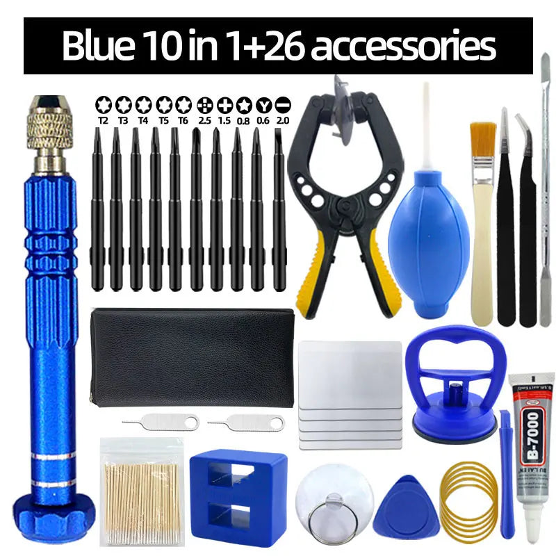 Mobile Phone Repair Tool Screwdriver Tablet Battery Disassembly Screen Opening Dust Cleaning Disassembly Set Small Pentago