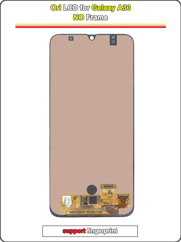 AMOLED LCD for Samsung Galaxy A30 LCD Display Touch Screen Digitizer Assembly for Samsung A30 A305F A305G Phone LCD with Frame