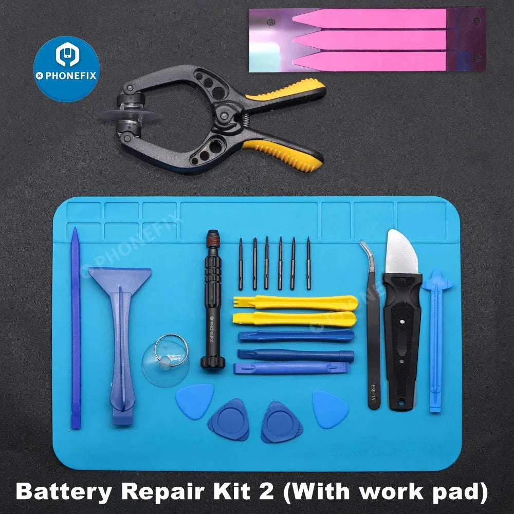 Professional Phone Repair Tool Kit Suction Cup Tweezer Pry Opening Battery Remove Screwdrivers For iPhone 15 16 17 Camera Watch