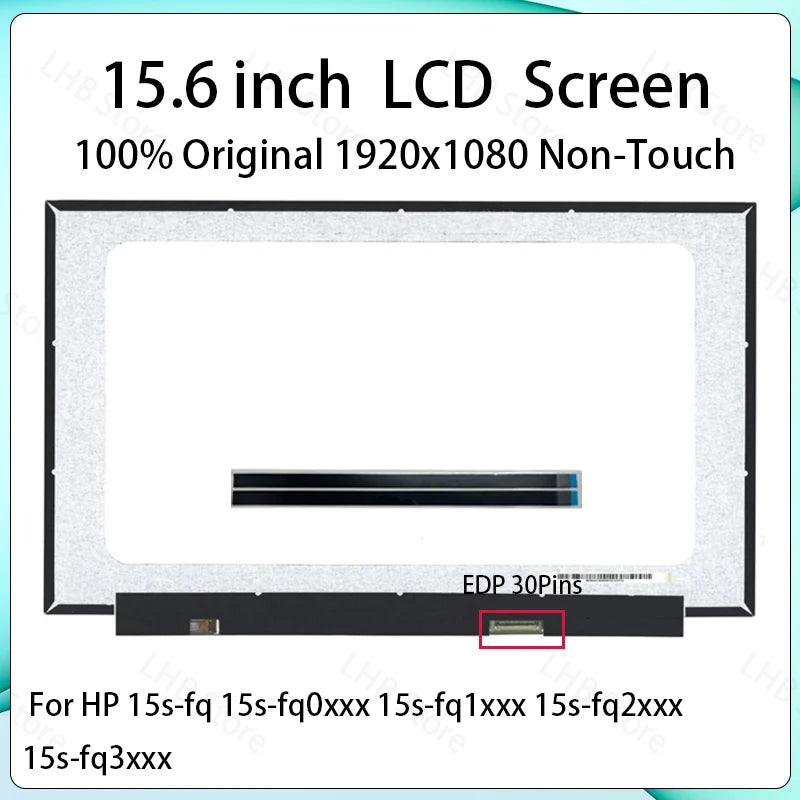15.6 Laptop LCD Screen NT156FHM N63 NT156FHM-N63 For HP 15s-