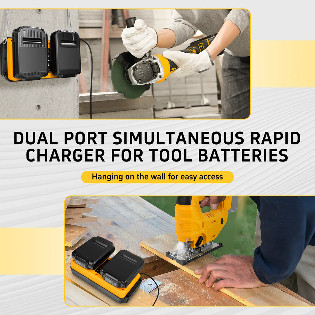 Battery Charger Replacement for Dewalt 18V 20V Lithium Batte
