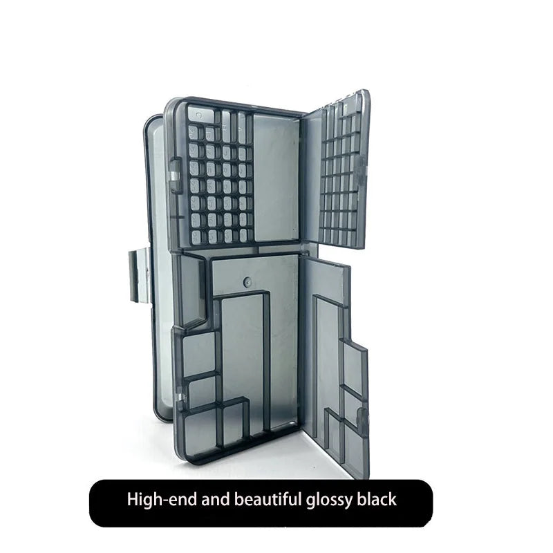Bright Black Double-layer Electronic Component Storage Box S