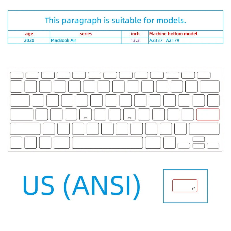 Transparent Matte Keyboard Stickers for MacBook Us Qwerty Blank Keycap Labels Decal Protector Replacement Keyboard Key Stickers