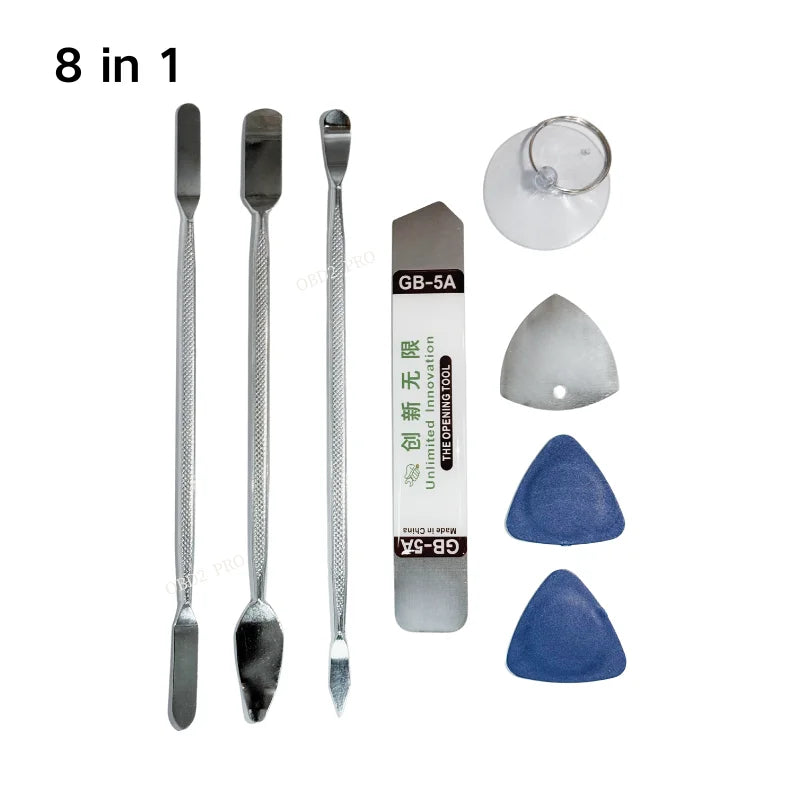 3 IN 1 Repair Tools Sets Opening Pry Hand Tool Kit Blade For iPhone Smart Phone Tablet PC Metal Spudger Disassemble Tools Set