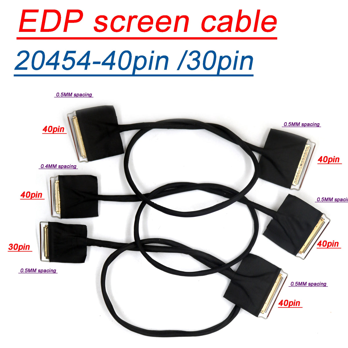 40P-40P 40pin To 30pin Coaxial EDP Screen Cable 2k 4K Portab