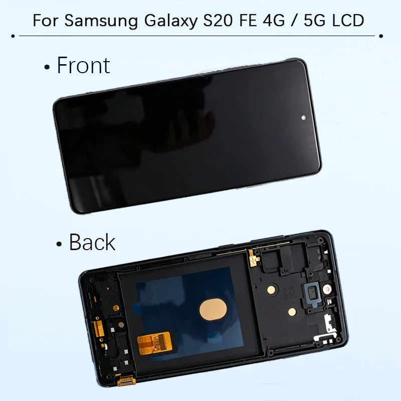 New S20 AMOLED LCD For Samsung Galaxy S20 FE 4G 5G Touch Dig