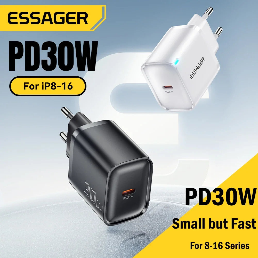 Essager 30W Type-C Charger PD 3.0 USB C Charger For iPhone 1
