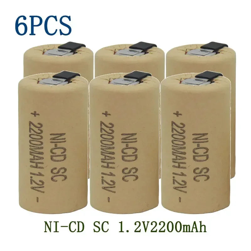 Hot Seller 1.2V 2200mAh/2800mAh Nickel-Cadmium Rechargeable Battery Suitable for Use as a Replacement Battery in Multiple Power
