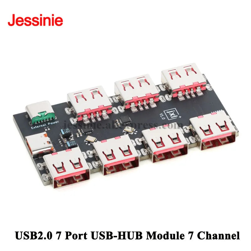 5pcs/1pc USBHUB USB 2.0 to 4 7 Channel Ways Hub PCB Module USB2.0 Splitter USB-HUB Type-C Extender Expansion Board 4 Port 40MB/S