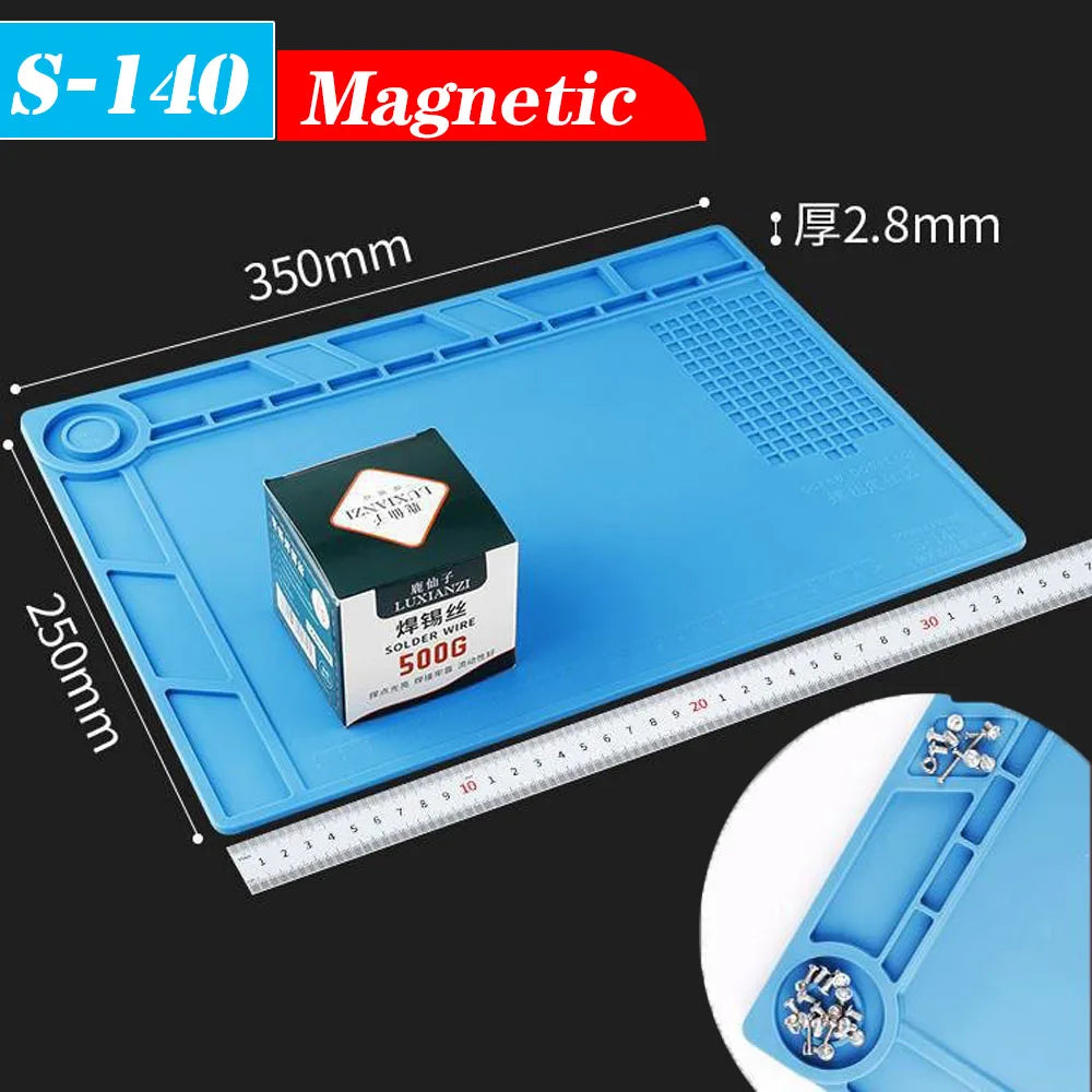 500 Heat-Resistant Soldering Station Silicon Mat Work Pad Desk Platform Welding Station for Electronic BGA Soldering Station