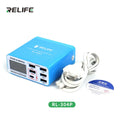 RELIFE RL-304P RL-304N RL-304S Smart 6 Port USB Digital Display Lightning Charger For IPhone Samsung Huawei MI Vivo Opop Flat