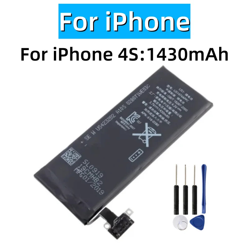 Replacement Battery For iPhone 4 4S 616-0579 616-0580 0-Cycl