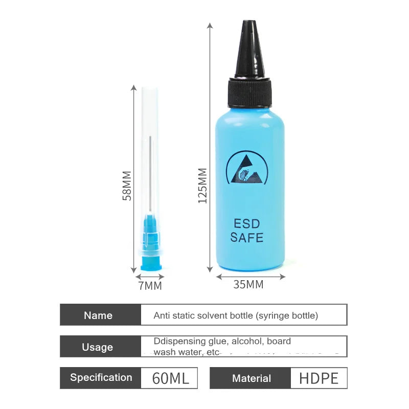 TE-P4 60/100ml Alcohol Bottle with Needle For Mobile Phone R