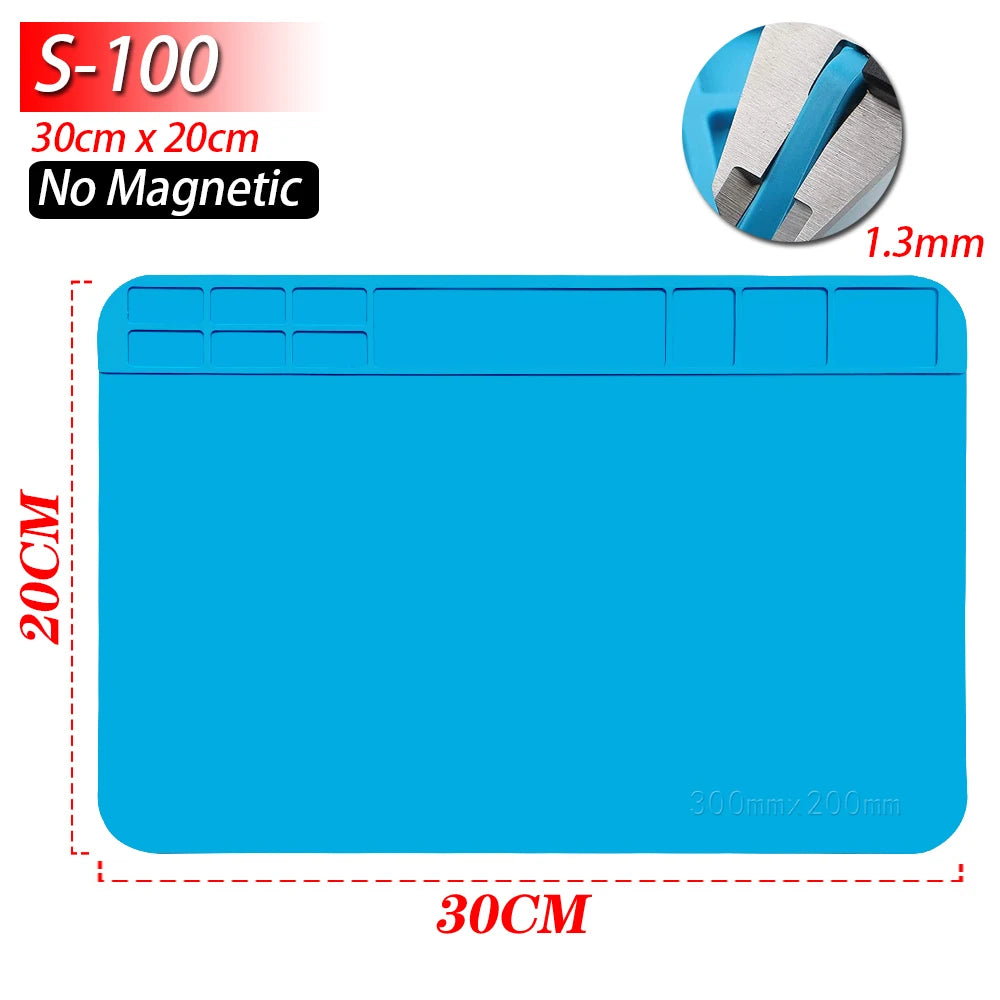 500 Heat-Resistant Soldering Station Silicon Mat Work Pad Desk Platform Welding Station for Electronic BGA Soldering Station