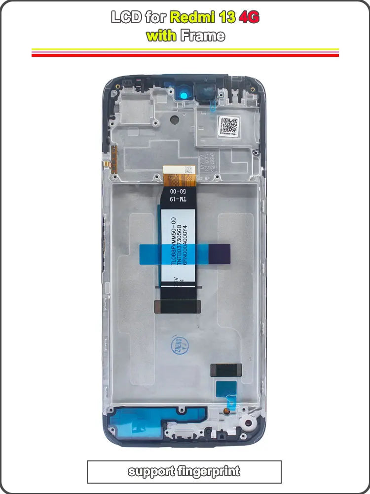 NEW LCD for Redmi 13 4G Phone Display Touch Screen Assembly Replacement for Redmi 13 4G 24040RN64Y Phone LCD with Frame