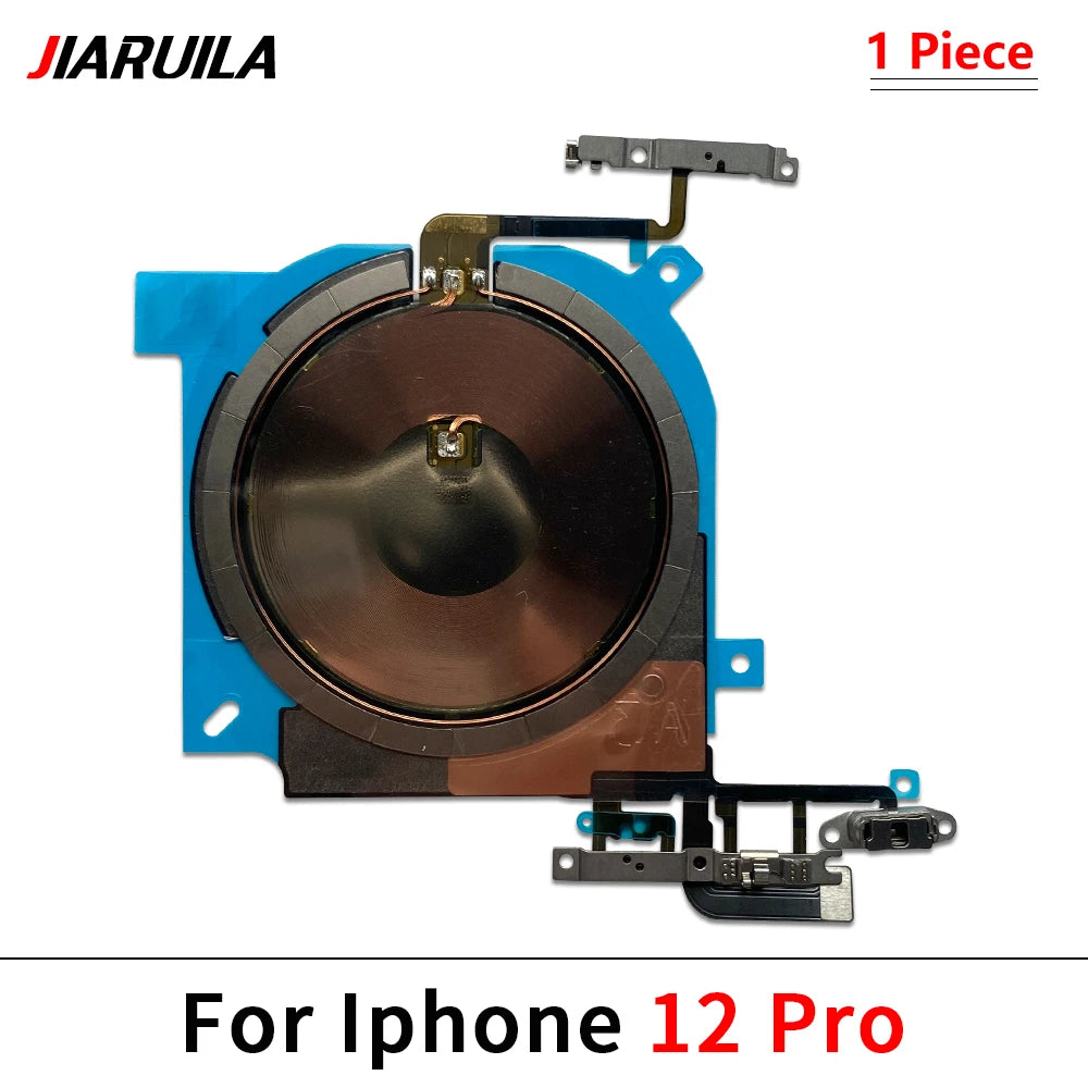 NEW Power Volume Flash Light NFC Wireless Charging Flex Cable For iPhone 12 13 mini 14 Pro Max 15 Plus Phone Repair Parts