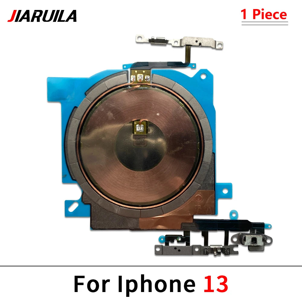 NEW Power Volume Flash Light NFC Wireless Charging Flex Cable For iPhone 12 13 mini 14 Pro Max 15 Plus Phone Repair Parts