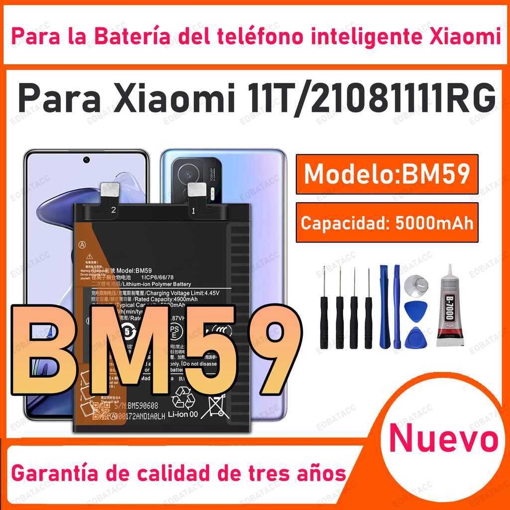 100% New High Quality BM59 Battery For XIAOMI 11T/21081111RG