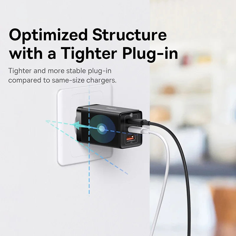 Baseus 65W GaN Charger Quick Charge Type C PD Charger USB Ch