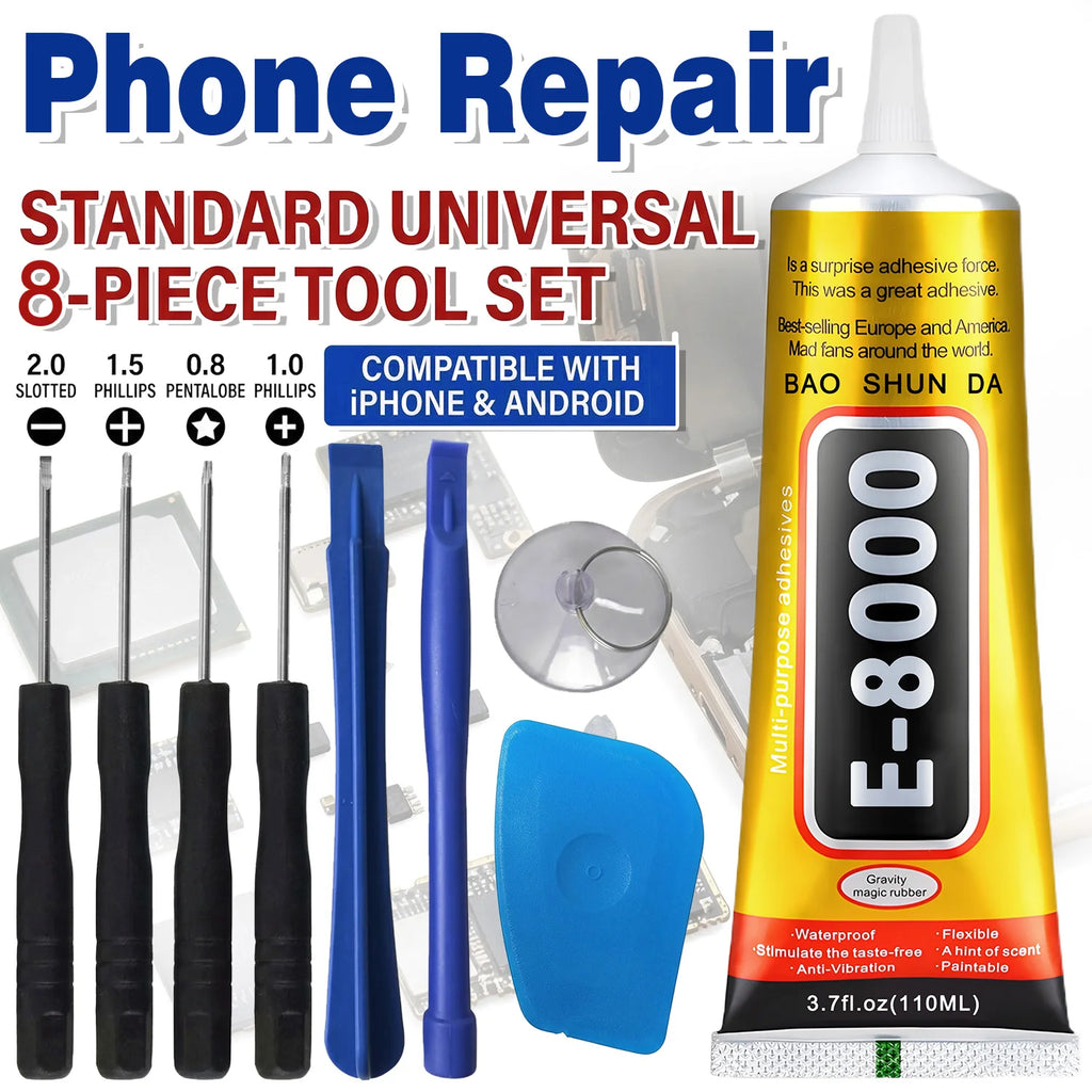 8 in 1 Mobile Phone Repair Tools Disassemble Repair Kit for 