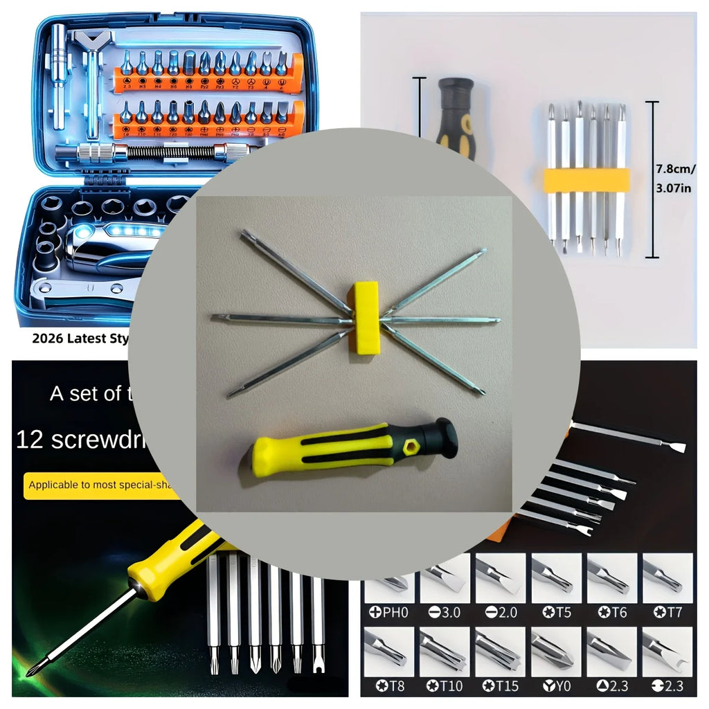 2026 7-in-1 Precision Premium Screwdriver Set Durable Tools 