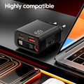 65W Super Fast Charge USB Phone Charger With Retractable Sup