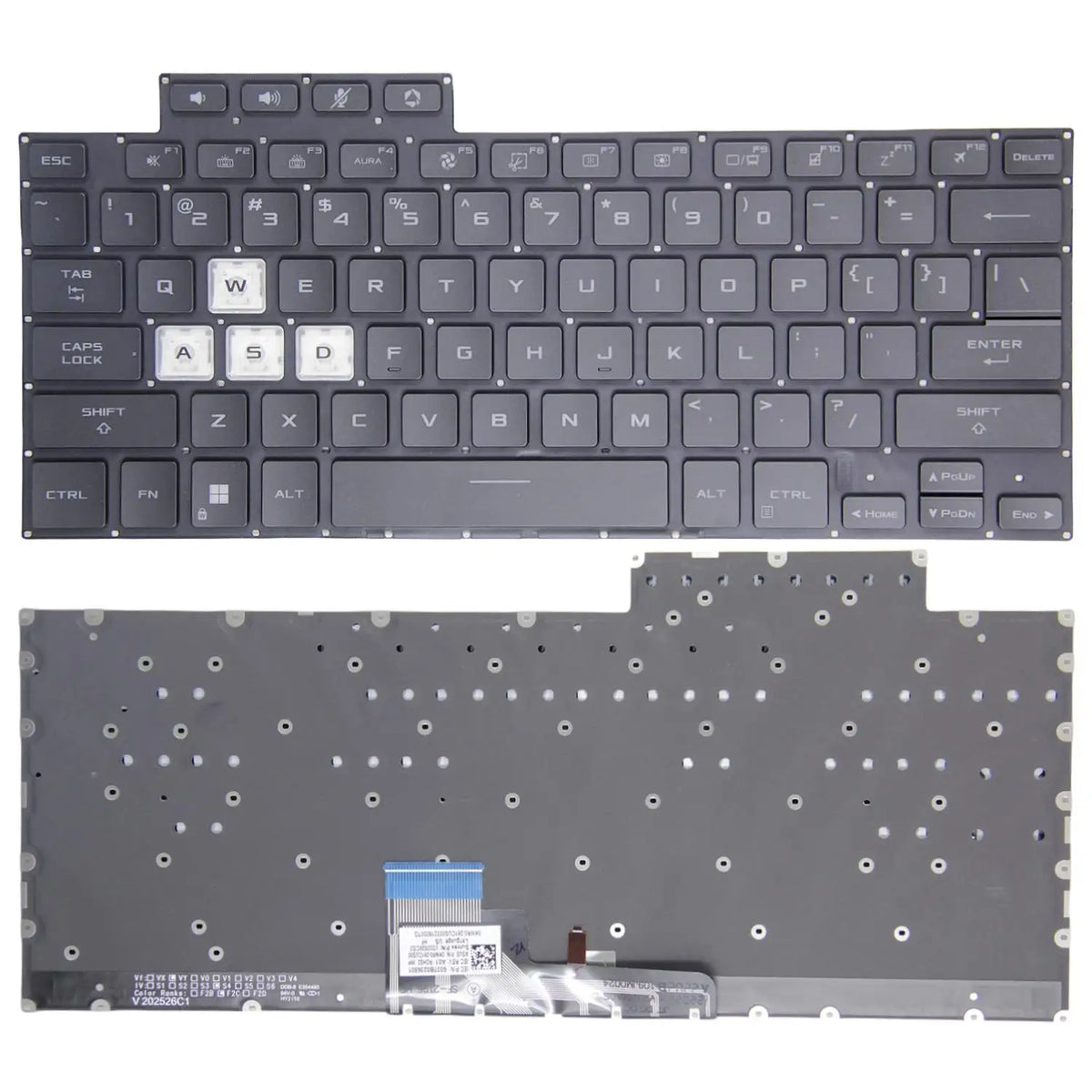 Replacement US/RU/SP Russian Keyboard For ASUS TUF Dash F15 