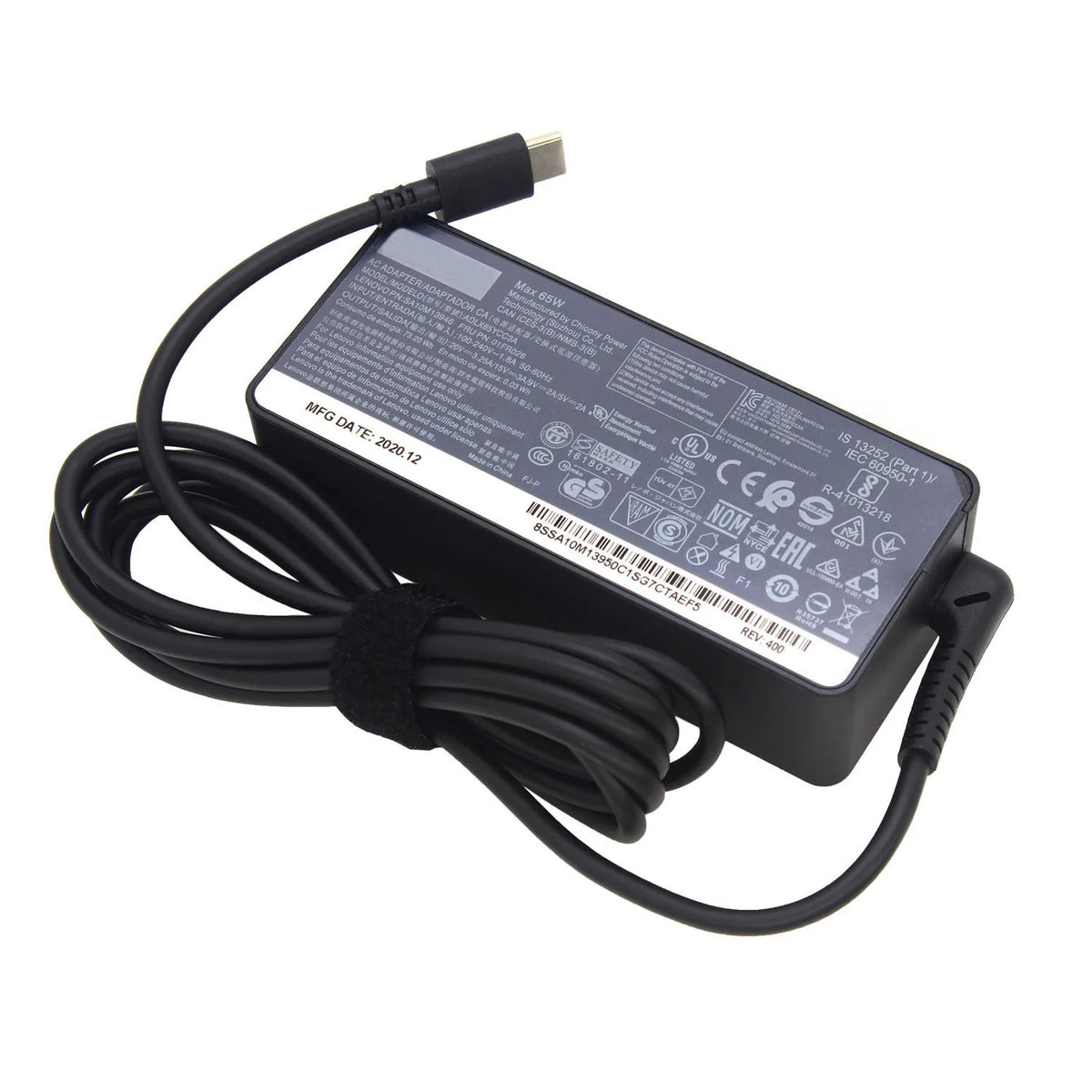 20V 3.25A 65W USB Type-C AC Laptop Power Adapter Charger For