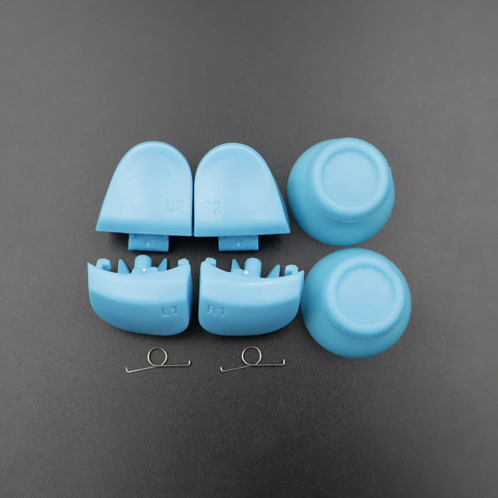 1Set BDM-030 Joystick Thumb Caps & R1 L1 R2 L2 Game Trigger Buttons with Spring for PS5 V3.0 Controller Replace Part