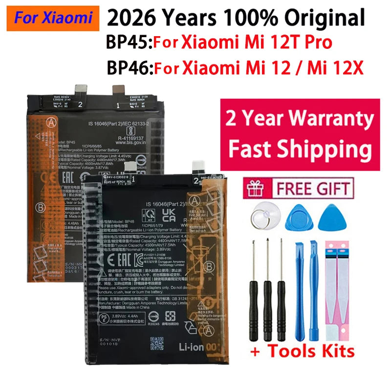2026 Years 100% Original Phone Replacement Battery BP45 BP46