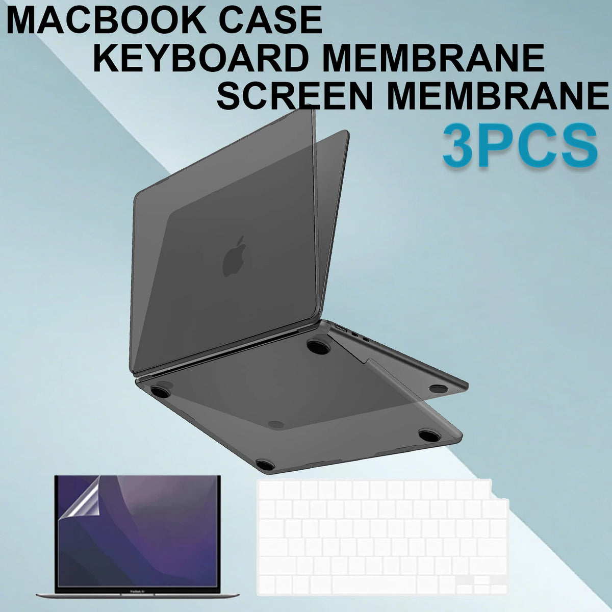 For MacBook Pro 14/16 inch Pro/Max Case M5M4M3M2M1 Same As Bare-MacBook Protective Hard Shell +Keyboard Cover+Screen Protector