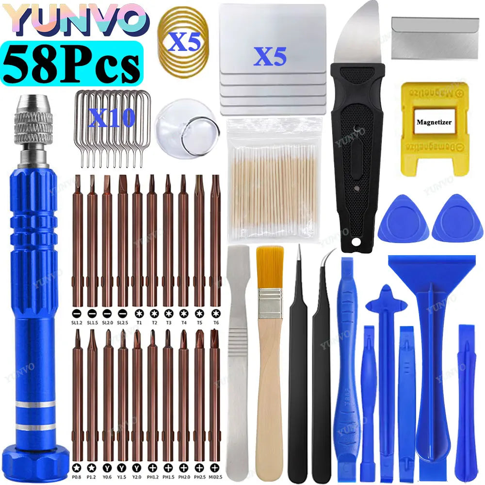 Precision Screwdriver Set Mobile Phone Tablet Repair Tool Kit Battery Screen Disassembly Dust Cleaning Pentagon Screwdriver Tool
