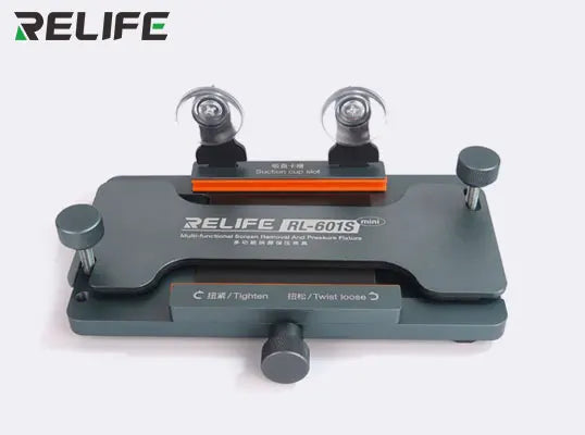 RELIFE RL-601S MINI 3 in 1 Multi-function Dismantling Screen and Pressure Holding Fixture Removal Mobile Phone Back