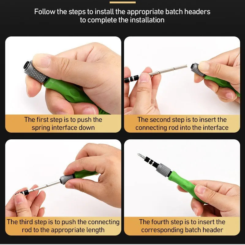 32 in 1 Mini Precision Screwdriver Set with Magnetic Bits Re
