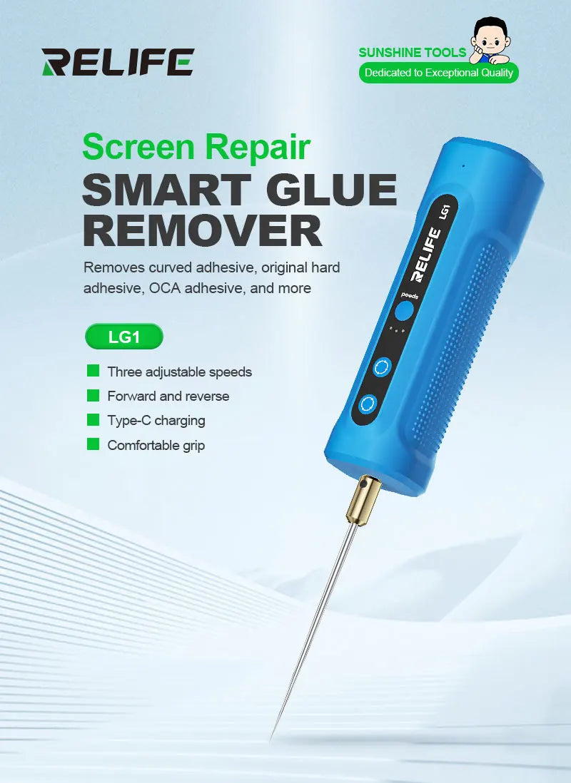 RELIFE LG1 Smart Glue Remover 3-Speed Forward Reverse Rotati