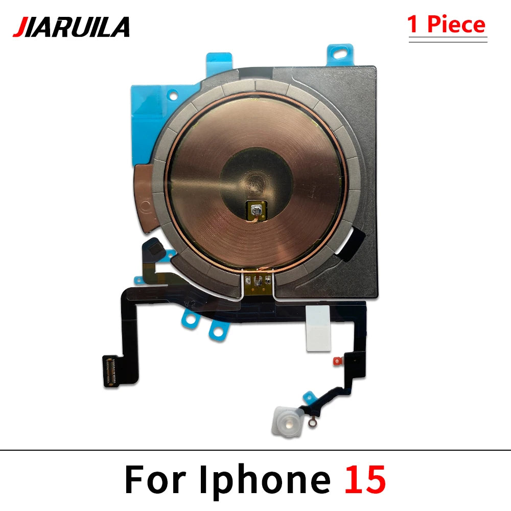 NEW Power Volume Flash Light NFC Wireless Charging Flex Cable For iPhone 12 13 mini 14 Pro Max 15 Plus Phone Repair Parts