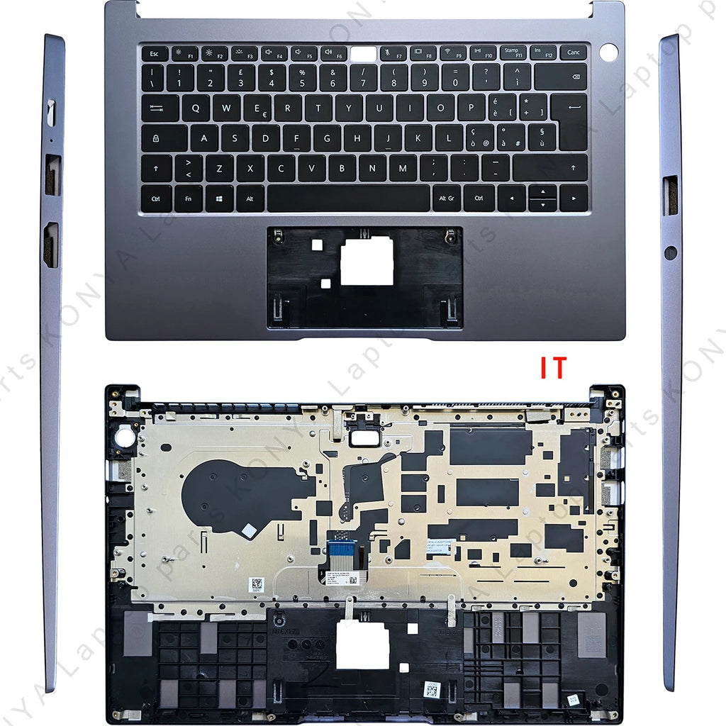 For Huawei Matebook D14 2019-2022 NBL NBDE-WFH9 Laptop LCD Back Cover/ Front Bezel/Palmrest/Bottom Case/Keyboard/Touchpad/Parts